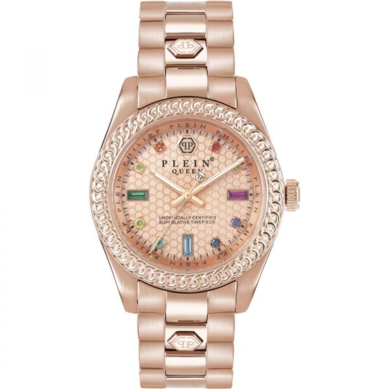 Philipp Plein Gemelli da uomo in acciaio inox bicolore con logo esagonale Plein ICON, Acciaio inossidabile